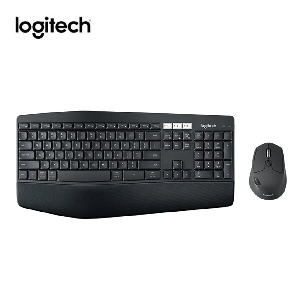 MK850 Wireless Keyboard and Mouse Combo – Bluetooth & 2.4G, Full-Size, for Home & Office