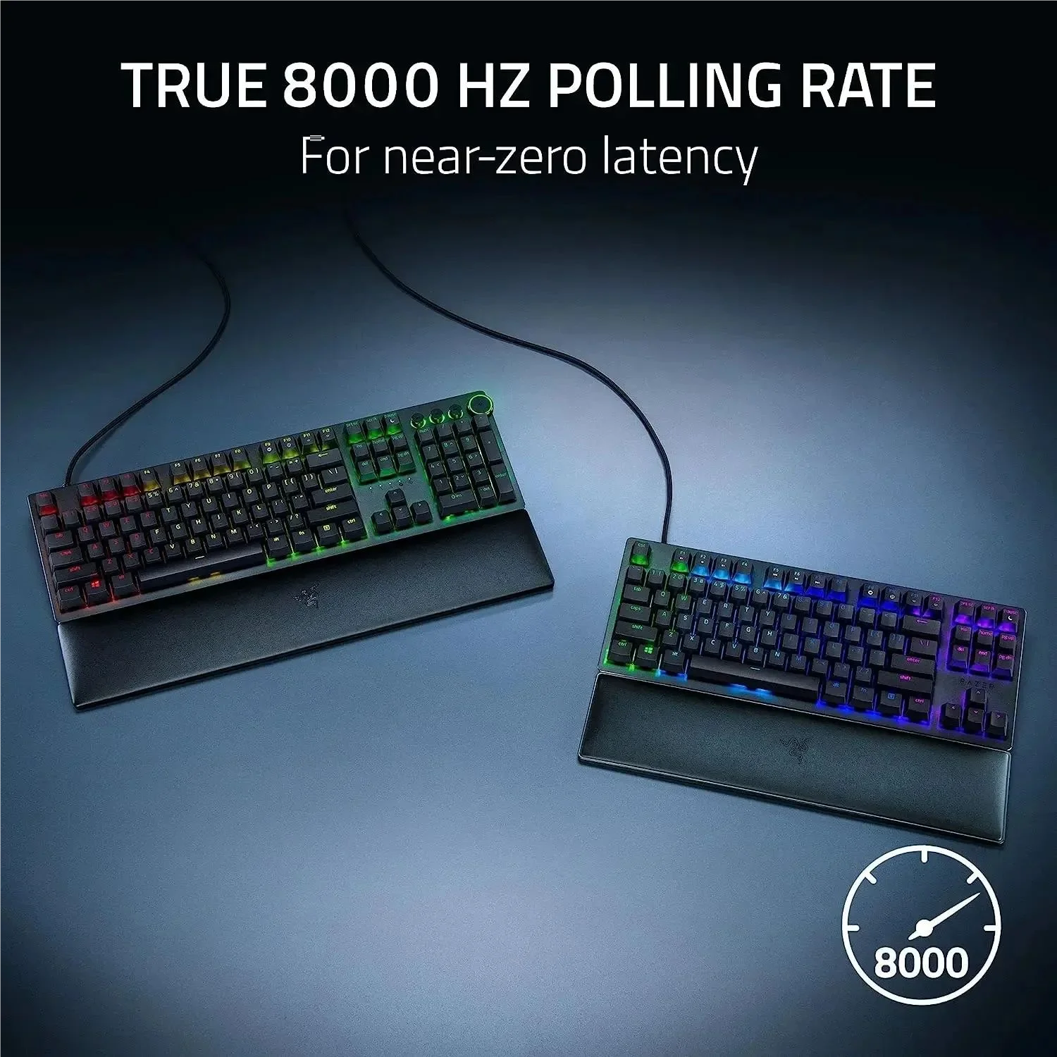 Huntsman V2 Optical Gaming Keyboard – Fastest Clicky Optical Switches and 8000Hz Polling Rate